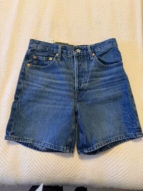 Levi's Dark Blue Denim Women's Shorts
